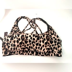 Victorias Secret Strappy Sports Bra 🐆 Leopard Print 🐆